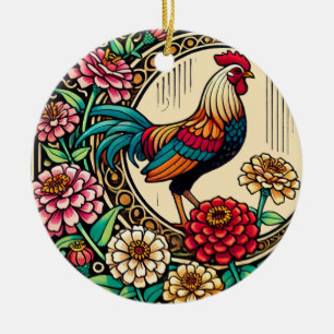 Chicken                                            ceramic tree decoration