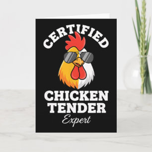 Chicken Certified Chicken Tender Expert Rooster In Card