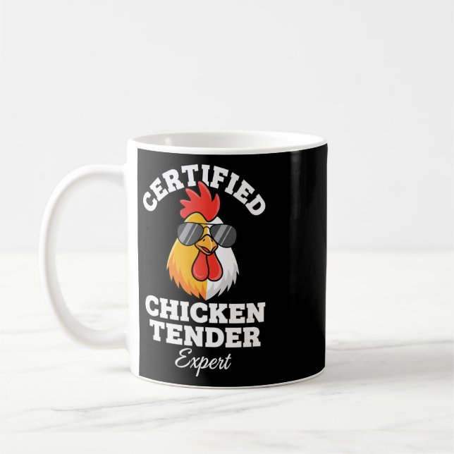 Chicken Certified Chicken Tender Expert Rooster In Coffee Mug (Left)