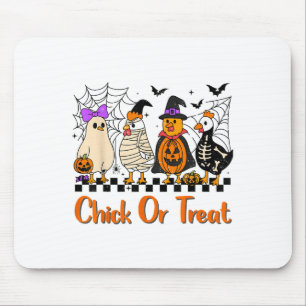 Chicken Chick Or Treat Funny Halloween Costume Far Mouse Mat