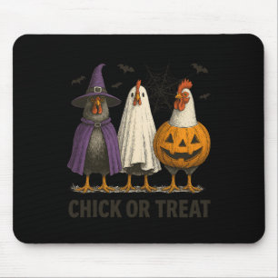 Chicken Chick Or Treat Funny Halloween Costume Far Mouse Mat