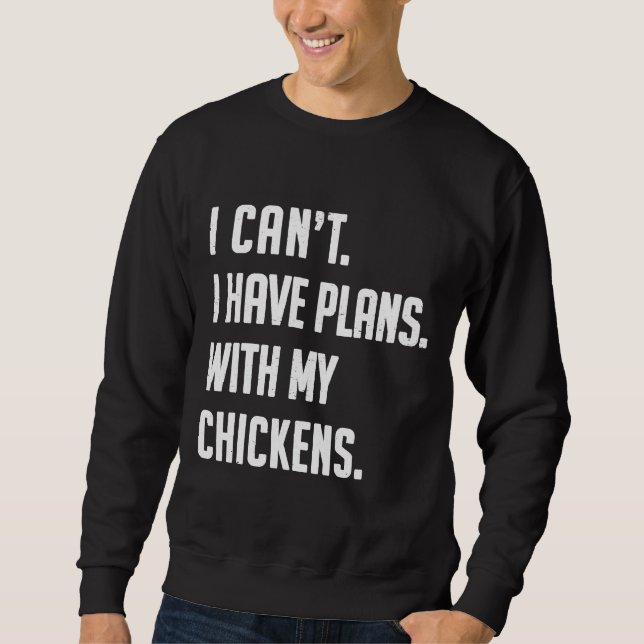 Chicken Chicken Love Cute Farmer   Sweatshirt (Front)