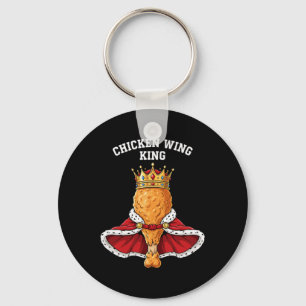 Chicken, Chicken Wing King Crowned Drumstick And R Key Ring