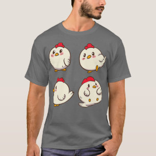 Chicken Chickens - Cute Kawaii Anime Kawaii Japan T-Shirt
