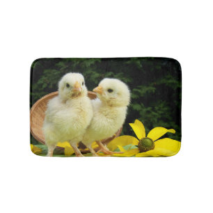 chicken chicks bath mat