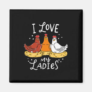 Chicken Chicks Eggs Farmer Funny Gift Magnet