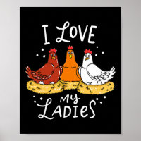 Chicken Chicks Eggs Farmer Funny Gift