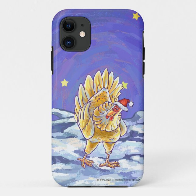 Chicken Christmas Case-Mate iPhone Case (Back)