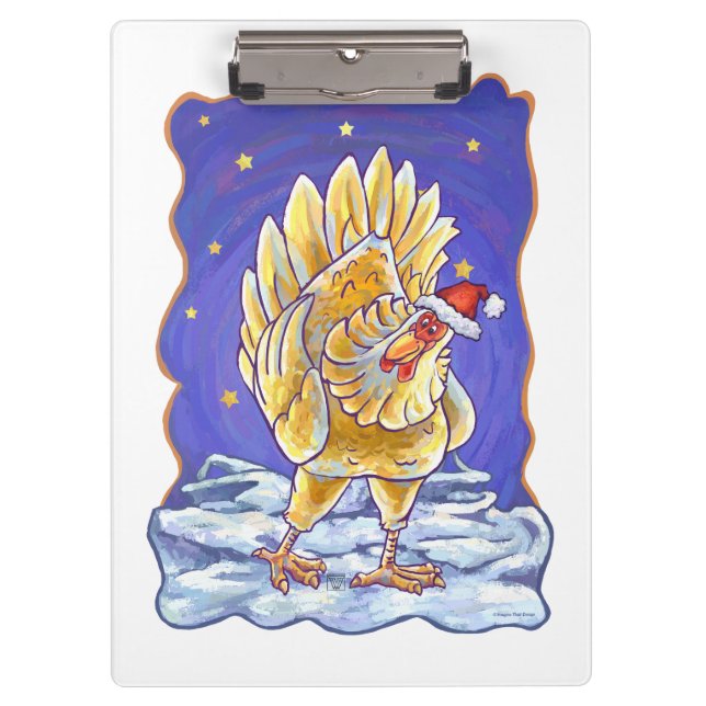 Chicken Christmas Clipboard (Front)