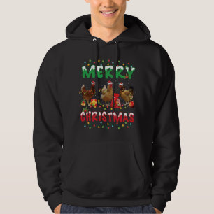 Chicken Christmas Fairy Lights Merry Xmas Chicken  Hoodie