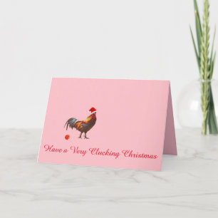 Chicken Christmas Greeting Card