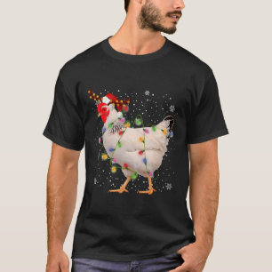 Chicken Christmas Lights Chickens T-Shirt