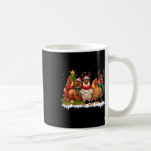 Chicken Christmas Lights Farm Animal Cute Xmas Men Coffee Mug