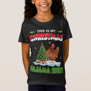 Chicken Christmas Lights This Is My Christmas Paja T-Shirt
