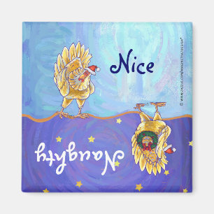 Chicken Christmas Magnet