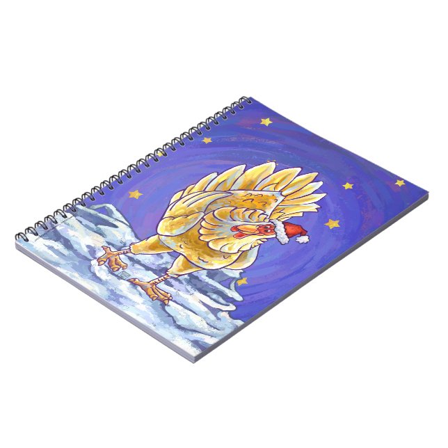 Chicken Christmas Notebook (Left Side)