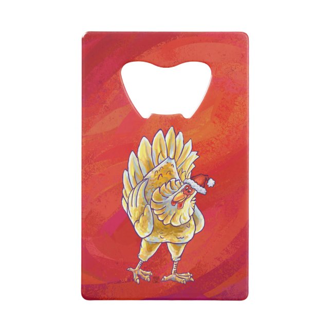 Chicken Christmas On Red (Front)