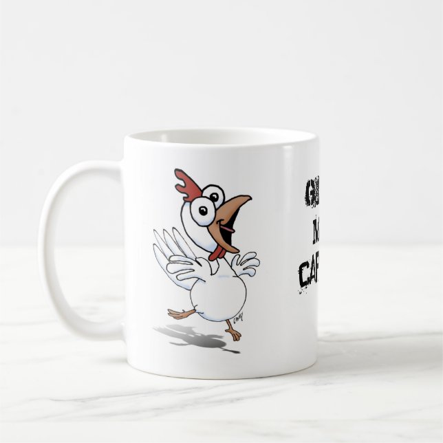 chicken coffee mug (Left)
