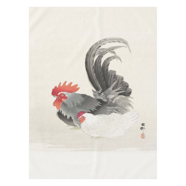 Chicken Colourful Animal Design | Farming Gift Tablecloth (Front)