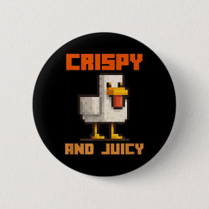 Chicken Cooked In Lava 6 Cm Round Badge