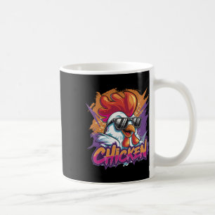 Chicken Cool Funny Hipster Sungles Rooster Coffee Mug