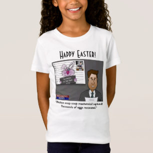 Chicken Coop Coup Mastermind Girl's White T-Shirt