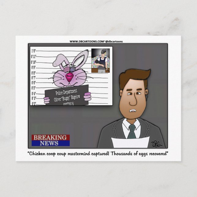 Chicken Coop Coup Mastermind Postcard (Front)