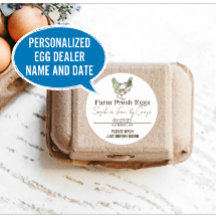 Chicken Coop Vintage Personalised Egg Dealer Name