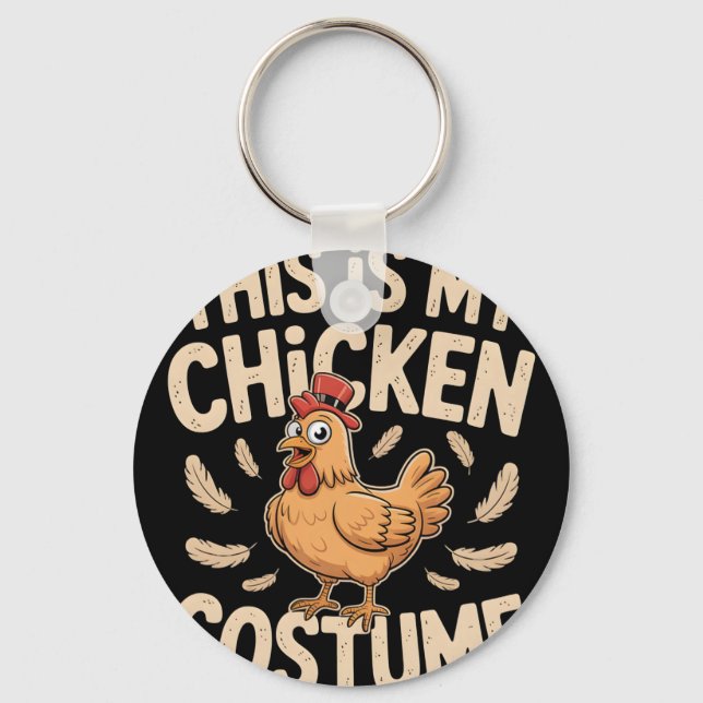 Chicken Costume _2  Key Ring (Front)