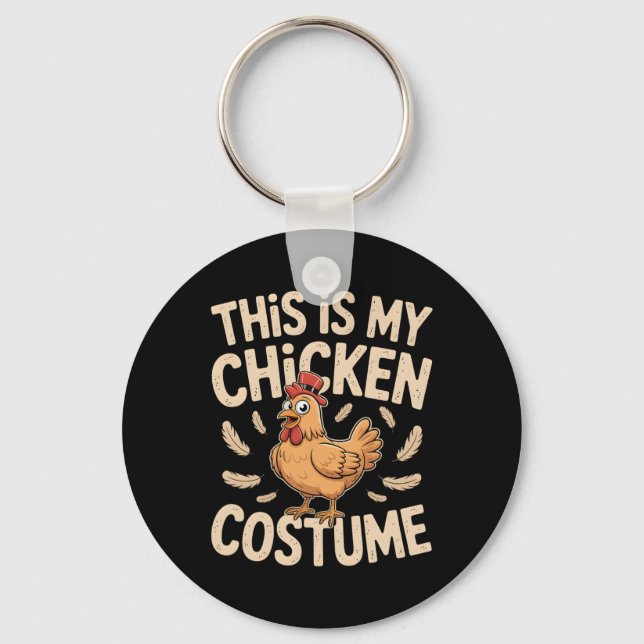 Chicken Costume _2  Key Ring (Front)