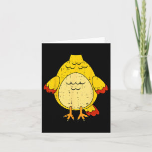 Chicken Costume Cute Easy Animal Halloween Gift  Card