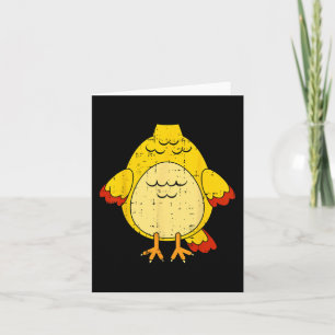 Chicken Costume Cute Easy Animal Halloween Gift Card