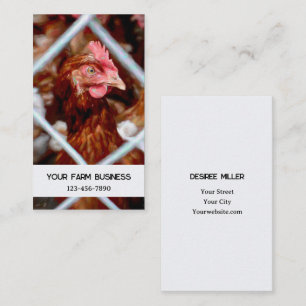 Chicken Country Farm Hen Business Card