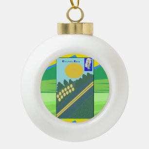 Chicken Coup Snowflake Framed Ornament