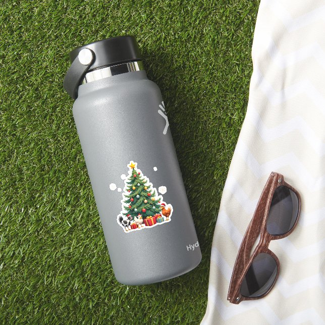 Chicken Cow Goat Horse Farm Animal Farmer Christma (HydroFlask Insitu)