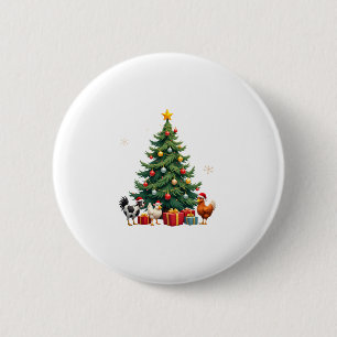 Chicken Cow Goat Horse Farm Animal Farmer Christma 6 Cm Round Badge