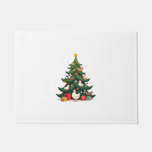 Chicken Cow Goat Horse Farm Animal Farmer Christma Doormat