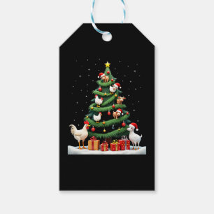 Chicken Cow Goat Horse Farm Animal Farmer Christma Gift Tags