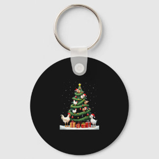 Chicken Cow Goat Horse Farm Animal Farmer Christma Key Ring