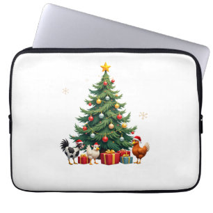Chicken Cow Goat Horse Farm Animal Farmer Christma Laptop Sleeve