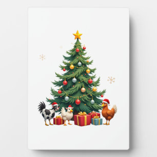 Chicken Cow Goat Horse Farm Animal Farmer Christma Plaque