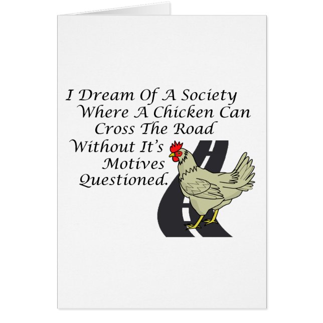 Chicken Crossing The Road (Front)