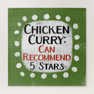 Chicken Curry Review 5 Stars Jigsaw Puzzle