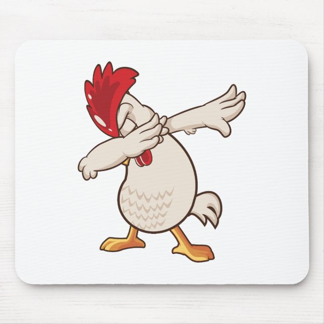 Chicken Dabbing Farmer Dab Dance Mouse Mat (Front)