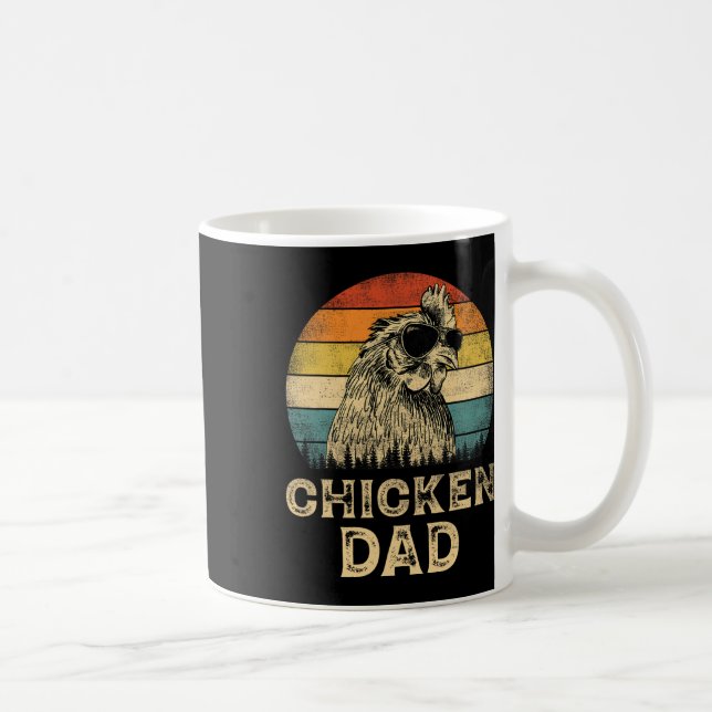 Chicken Dad Chicken Lovers Daddy Father's Day  Coffee Mug (Right)