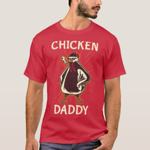 Chicken Dad Funny Chicken Farmer Chicken Daddy Roo T-Shirt
