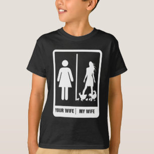 Chicken Dad Funny Father's Day Rooster My Wife Far T-Shirt