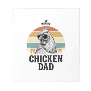 Chicken Dad Vintage Sunset Funny Chicken Lover Shi Notepad