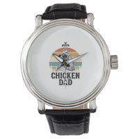 Chicken Dad Vintage Sunset Funny Chicken Lover Shi