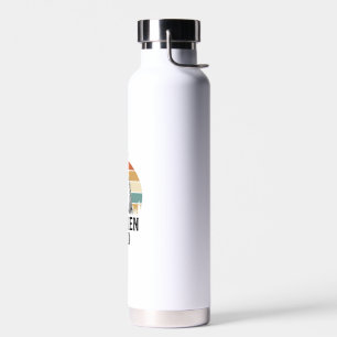 Chicken Dad Vintage Sunset Funny Chicken Lover Shi Water Bottle